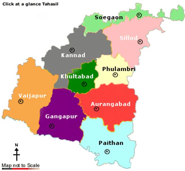 Map Of Aurangabad District Maharashtra - Brandy Tabbitha