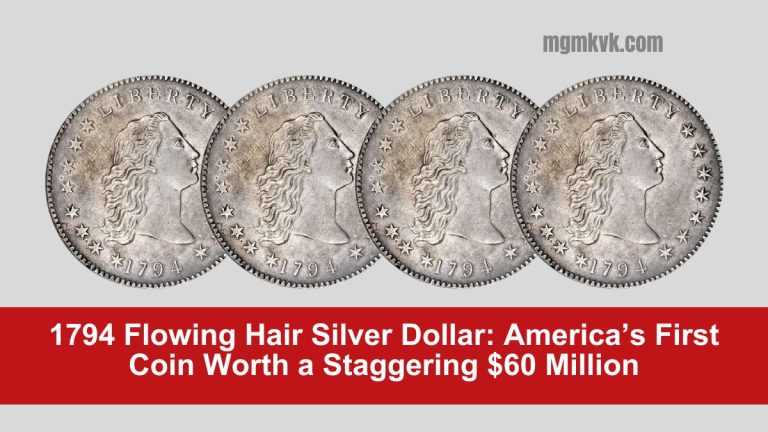 1794 Flowing Hair Silver Dollar: America’s First Coin Worth a Staggering $60 Million