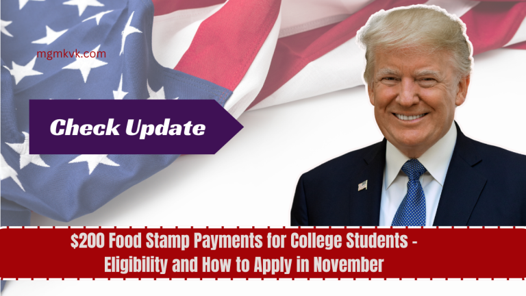 $200 Food Stamp Payments for College Students - Eligibility and How to Apply in November