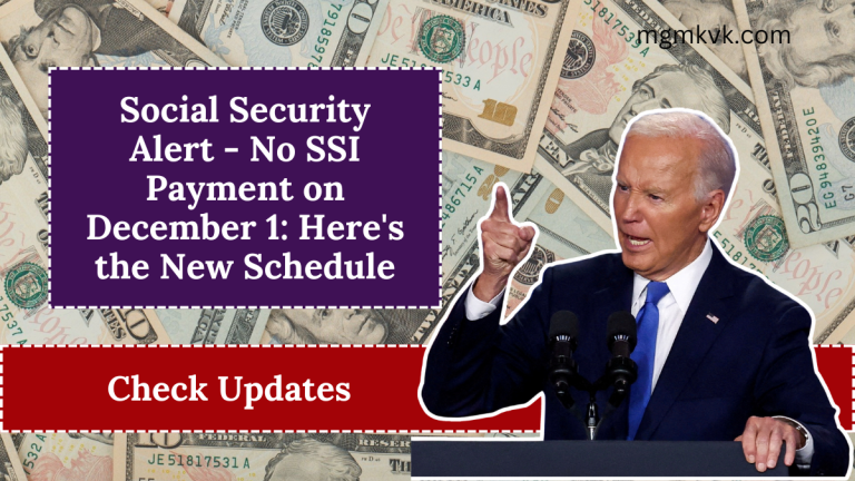 Social Security Alert - No SSI Payment on December 1: Here's the New Schedule