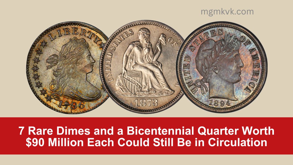 7 Rare Dimes and a Bicentennial Quarter Worth $90 Million Each Could Still Be in Circulation