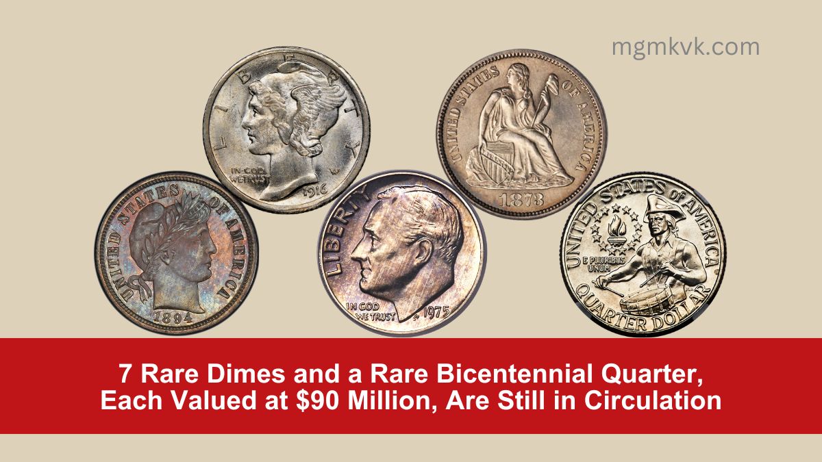 7 Rare Dimes and a Rare Bicentennial Quarter, Each Valued at $90 Million, Are Still in Circulation