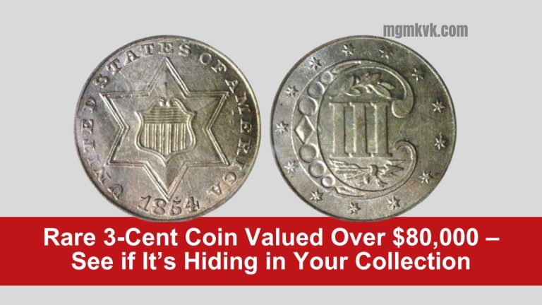 Rare 3-Cent Coin Valued Over $80,000 – See if It’s Hiding in Your Collection