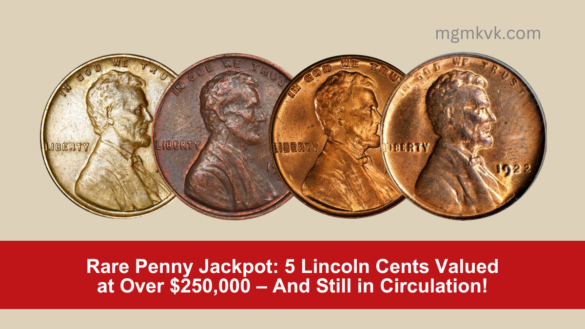 Rare Penny Jackpot 5 Lincoln Cents Valued at Over $250,000 – And Still in Circulation!