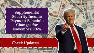 Supplemental Security Income Payment Schedule Changes for November 2024